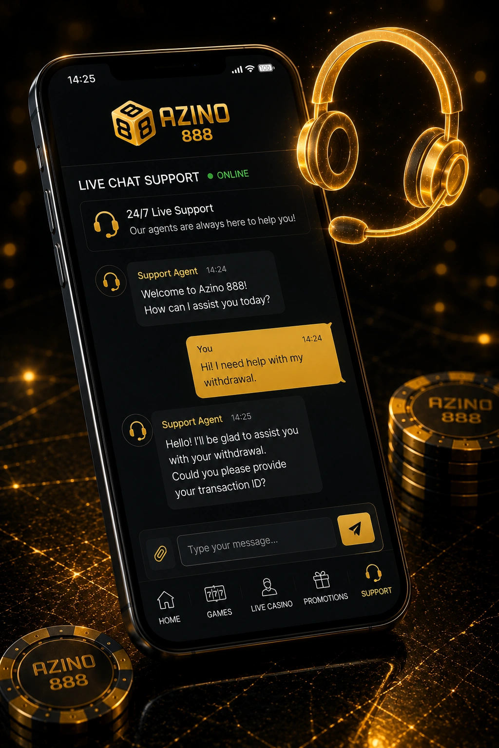 Как обратиться в поддержку Azino 888